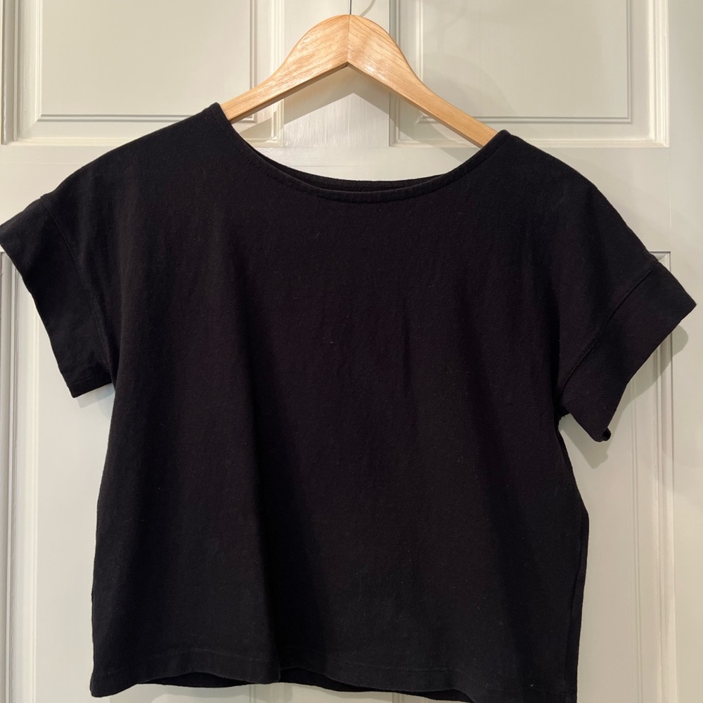 Madewell Classic Black Crop Top